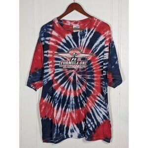 Vintage 2000 Formula 1 Mens XXL 2XL Grand Prix Indianapolis Shirt Tie Dye VTG